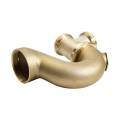 Cast Brass Swing Tee Trap Tubular with Cleanout Drain - Image 4
