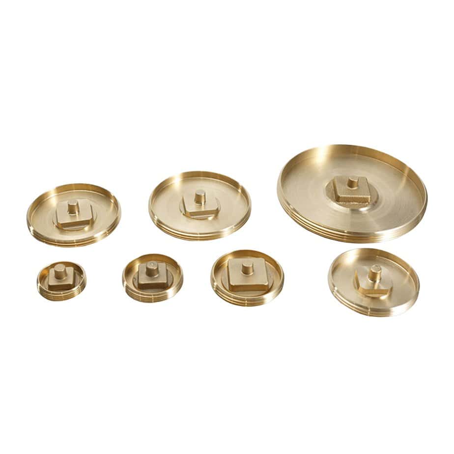 down square head female brass countersunk cleanout plugs opposit 0883d