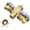 Brass Garden Hose 2-Way Splitter - Image 2