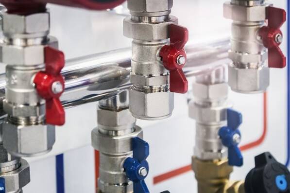 Brass union ball valve works for plumbing