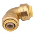 Brass Pushfit Elbow Fitting - Image 2