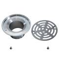 Bathroom Round Shower Floor Drain Chrome Plated - Image 3