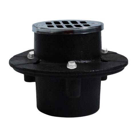 Cast Iron Non-Adjustable Round Shower Drain