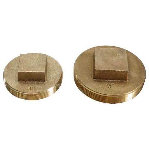 Brass Raised Square Head Cleanout Plugs