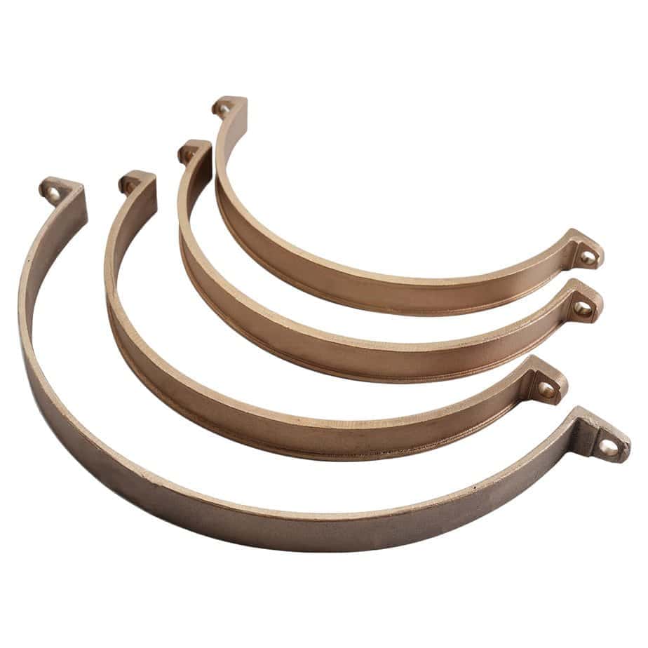 Cast Brass Pipe Clamp With Two Holes - Image 3